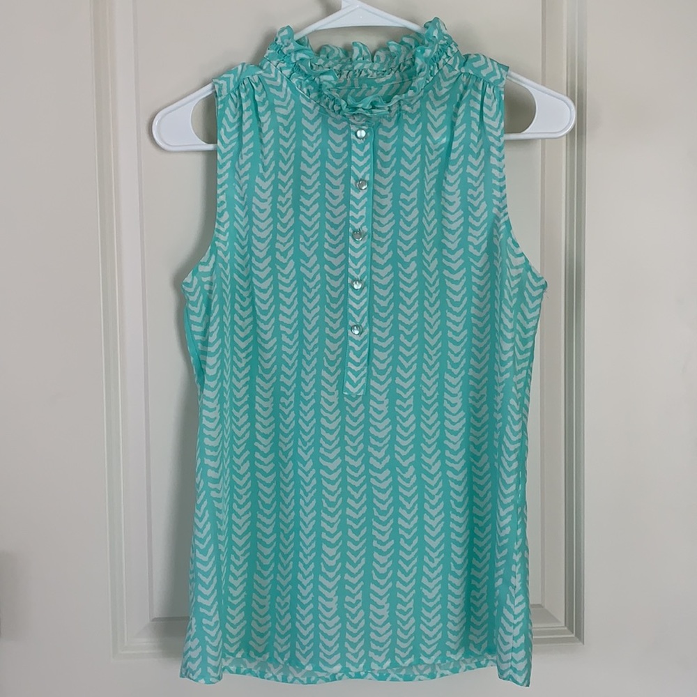 J. crew Chevron Print Top